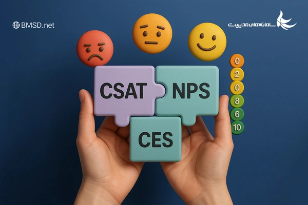 شاخص‌های رضایت مشتری (CSAT، NPS و CES)