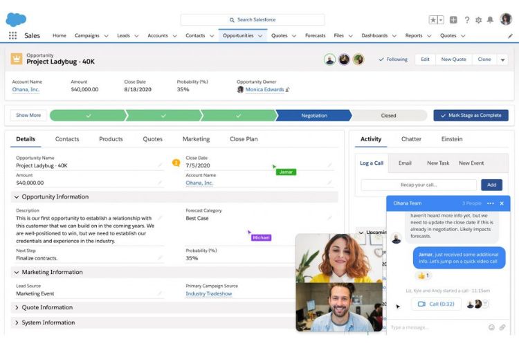 sales force crm نرم افزار